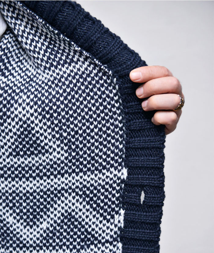 tribal print cardigan mens